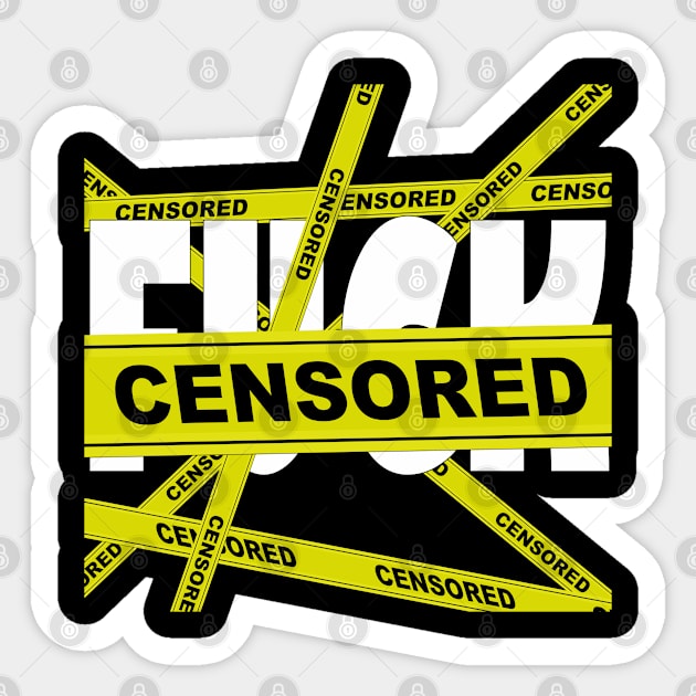 F censored Sticker by EagleFlyFree